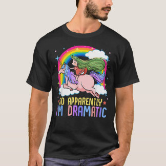 Camiseta Então Aparentemente EU Sou Dramático Cômico Drama