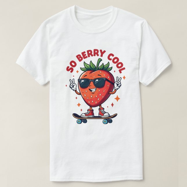 Camiseta Então Berry Legal Fruta Lover Strawberry (Frente do Design)