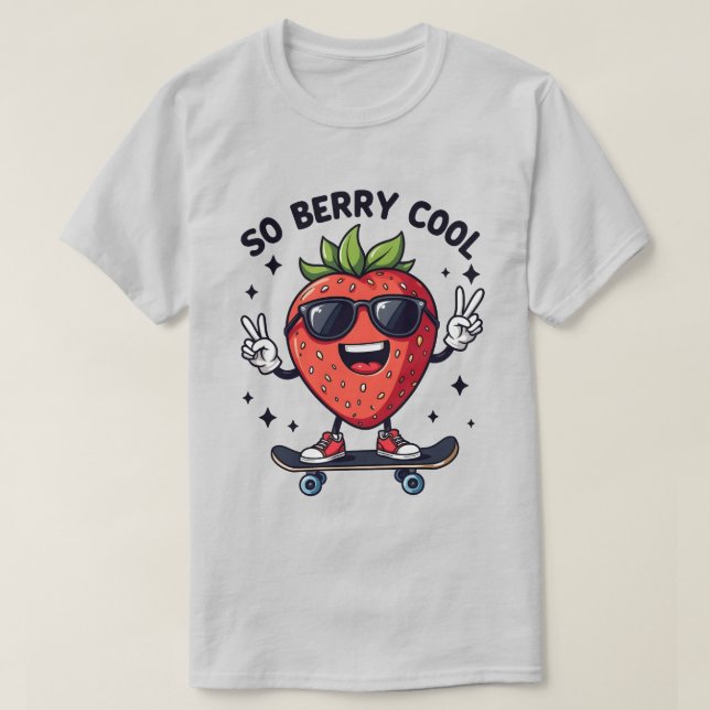Camiseta Então Berry Legal Fruta Lover Strawberry (Frente do Design)