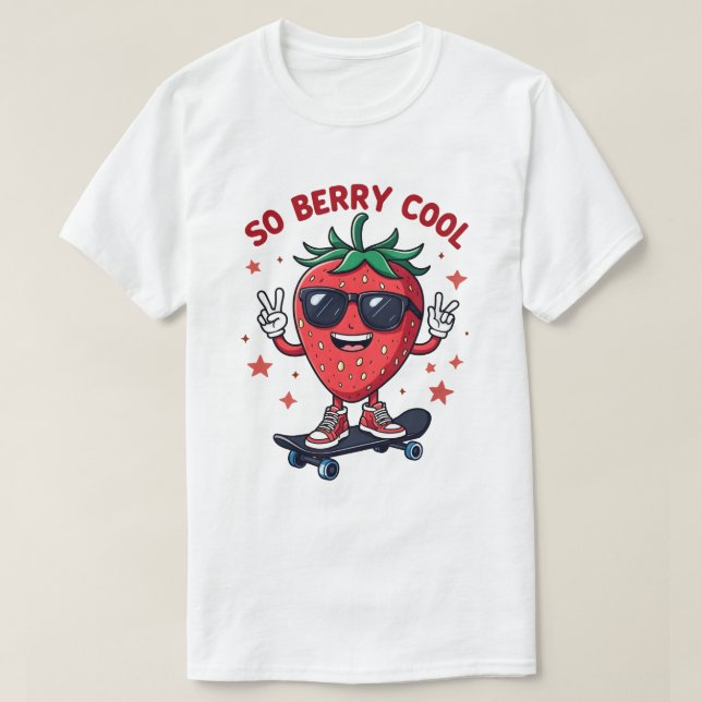 Camiseta Então Berry Legal Fruta Lover Strawberry (Frente do Design)