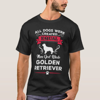 Camiseta Então Deus Fez Ouro Retriever T Shirt