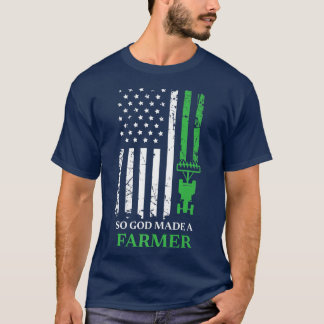 Camiseta Então Deus Fez Um Agricultor, Fazendo Um Agriculto