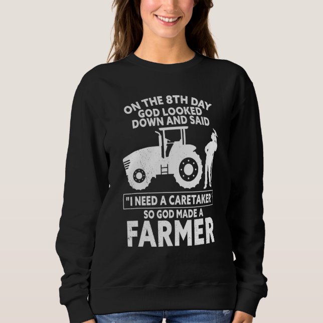 Camiseta Então Deus Fez Um Agricultu Para Os Homens (Frente)