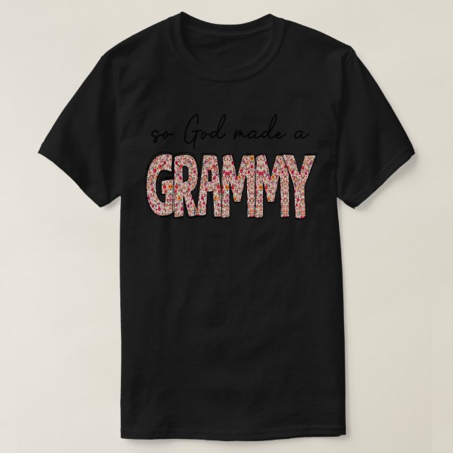 Camiseta Então Deus Fez Um Grammy (Frente do Design)