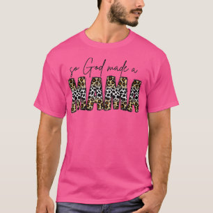 Camiseta Então Deus Fez Um Tanque De Mama Boho Mama Leopard