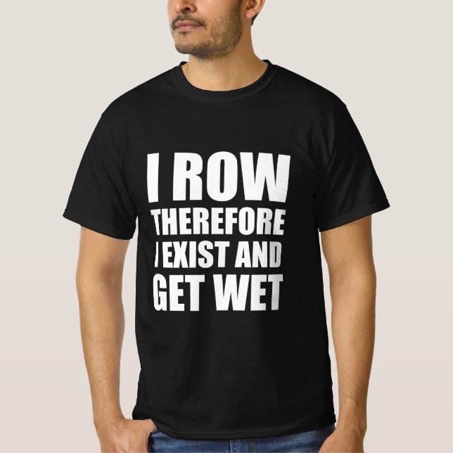 Camiseta Então, eu remo, existo e me molho (Frente)