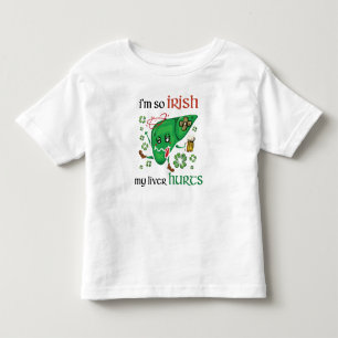 Camiseta Então irlandês meu fígado dói