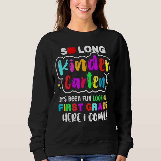 Camiseta Então, Jardim de Infância Longo Aqui Eu Venho 1 Ga (Frente)