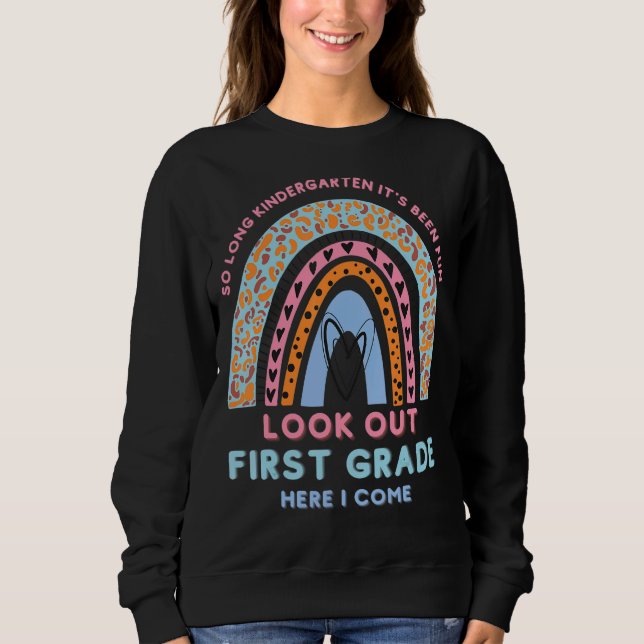 Camiseta Então, Jardim de Infância Longo Aqui Eu Vim 1 Grau (Frente)