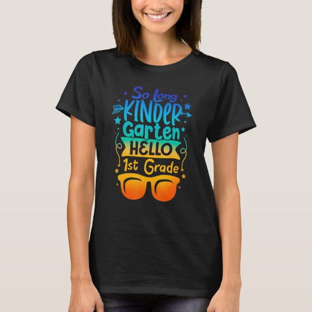 Camiseta Então, Jardim De Infância Longo Olhe Para A Série  (Frente)