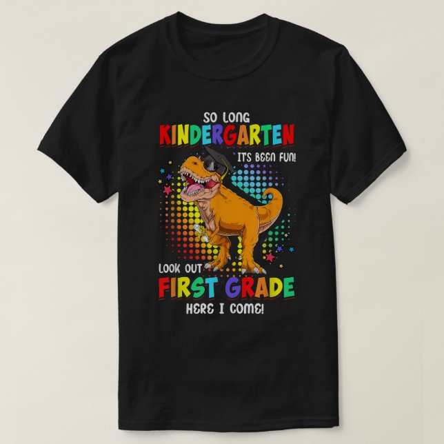 Camiseta Então, Jardim De Infância Longo Olhe Para A Série  (Frente do Design)