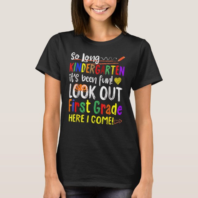 Camiseta Então, Jardim De Infância Longo Olhe Para A Série  (Frente)