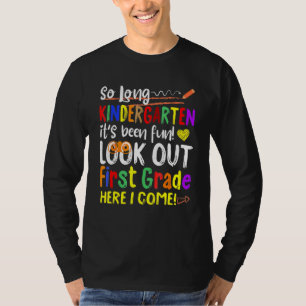 Camiseta Então, Jardim De Infância Longo Olhe Para A Série 