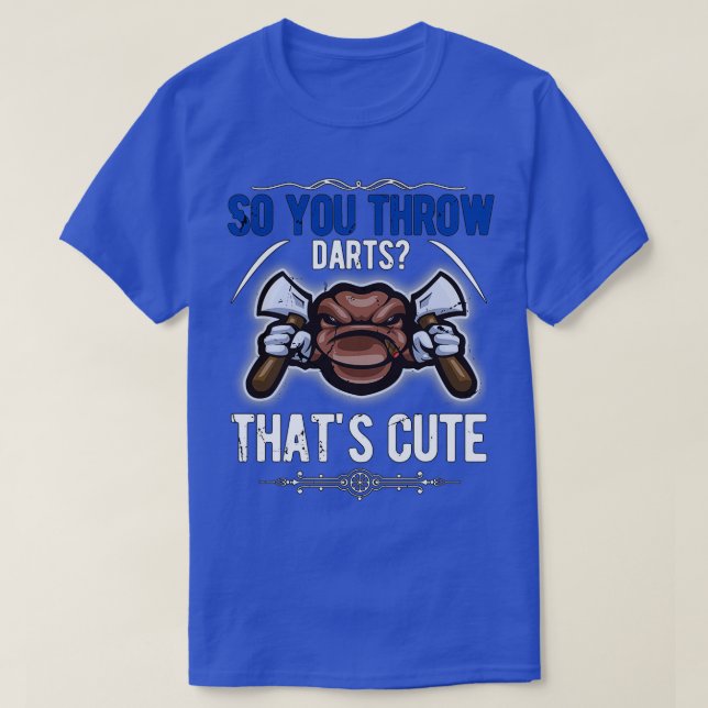 Camiseta Então você joga dardos2 (Frente do Design)