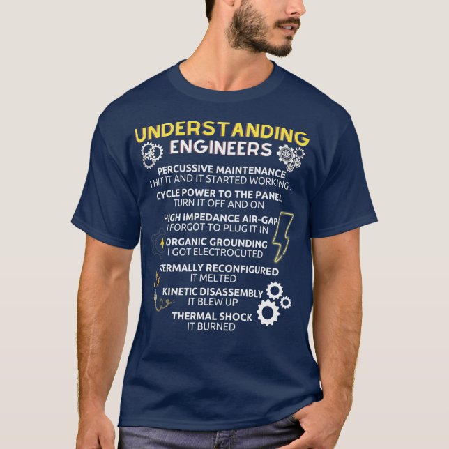 Camiseta Entendendo Engenheiros Engraçado (Frente)