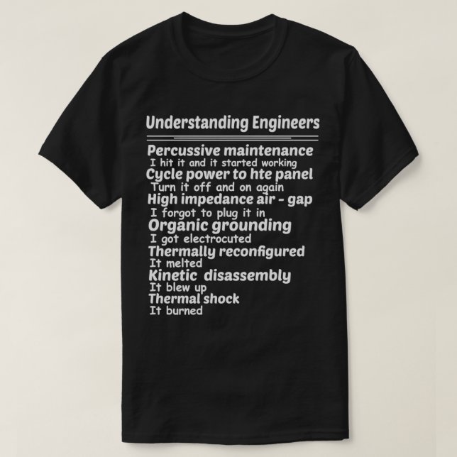 Camiseta Entendendo o Gi de Manutenção Persistente dos Enge (Frente do Design)