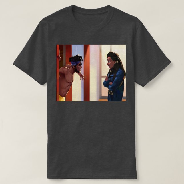 Camiseta Entergaláctico Jabari e Meadow (Frente do Design)