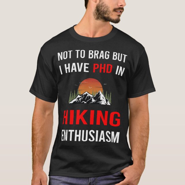 Camiseta Enthusiasm Hiking Hike Hiker (Frente)
