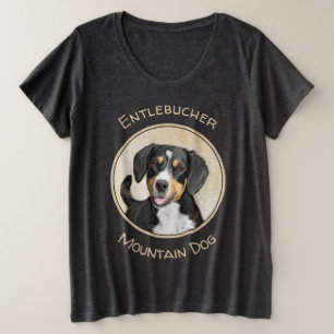 Camiseta Entlebucher Mountain Dog Painting - Arte Original