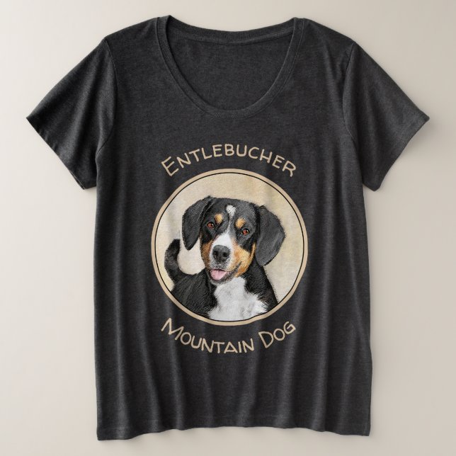 Camiseta Entlebucher Mountain Dog Painting - Arte Original (Frente do Design)
