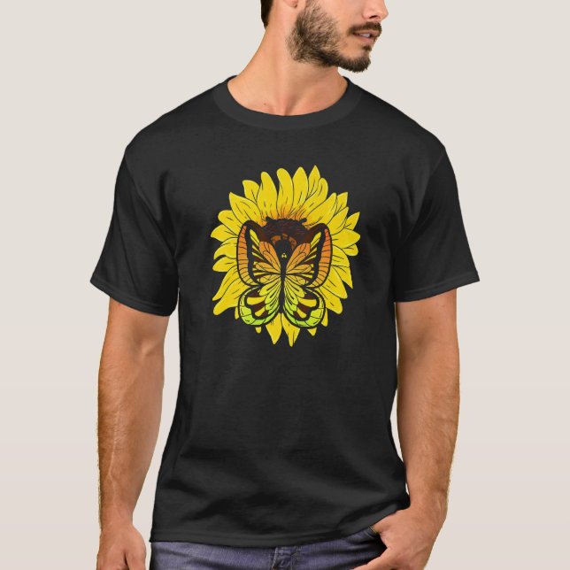 Camiseta Entomologia Animal Lepidóptero De Girassol Insetos (Frente)