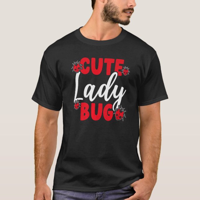 Camiseta Entomologia Façora de Insetos de Ladybug Cute Capt (Frente)