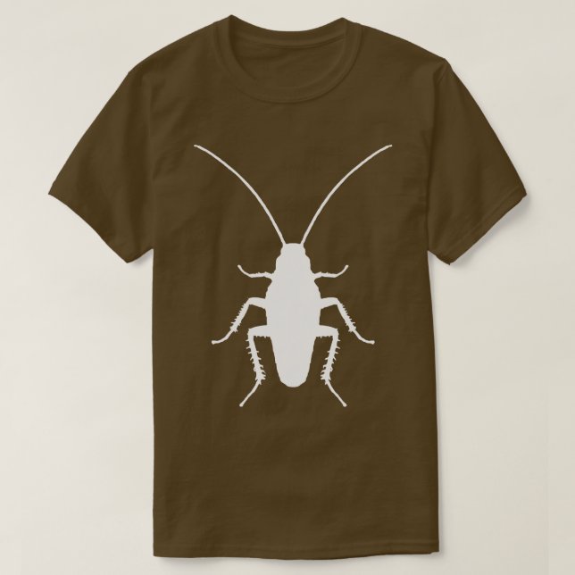 Camiseta Entomologista de Insetos de Barata (Frente do Design)