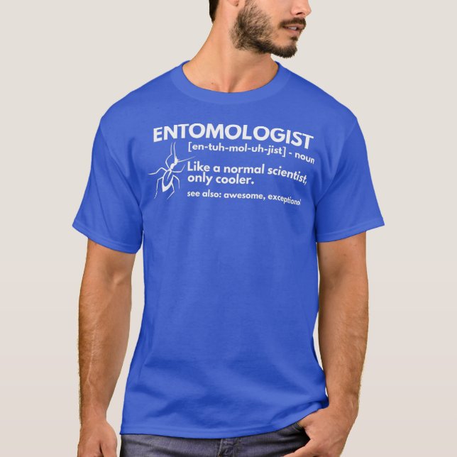 Camiseta Entomologista Definição Entomologia Entomológica E (Frente)