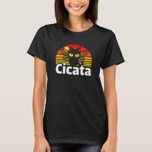 Camiseta Entomologista do Inseto Cicata Brood X Cat Cicada