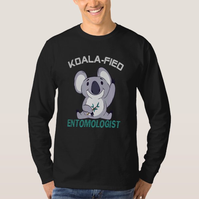 Camiseta Entomologista Insetos Qualificados do Inseto Koala (Frente)