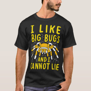 Camiseta entomologista tarantula dá insetos