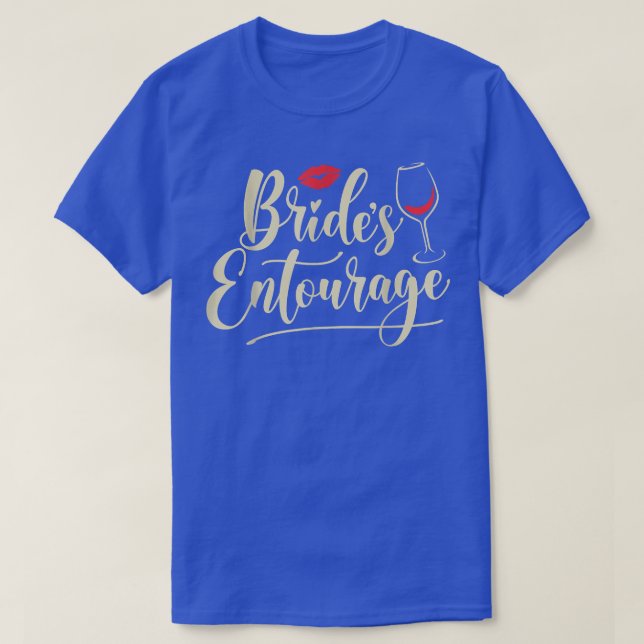Camiseta Entourage de noiva, oferta de proposta de Bridesma (Frente do Design)