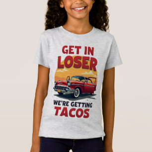 Camiseta Entra em Perdedor Estamos a receber Tacos - Piada