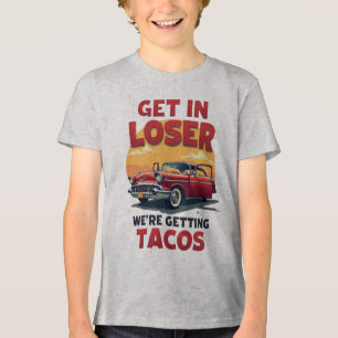 Camiseta Entra em Perdedor Estamos a receber Tacos - Piada