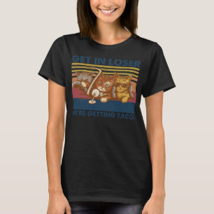 Camiseta Entra em Perdedor, estamos pegando Tacos Gatos Cut