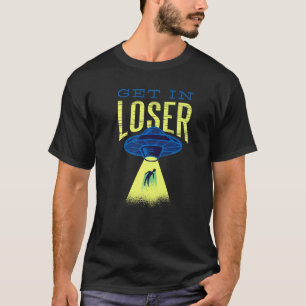 Camiseta Entrada De Alienígena Voadora Perdida Ufo Vintage