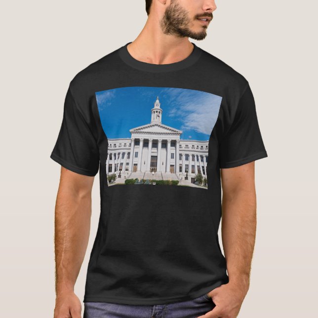 Camiseta Entrada do Edifício da Cidade e do Condado de Denv (Frente)