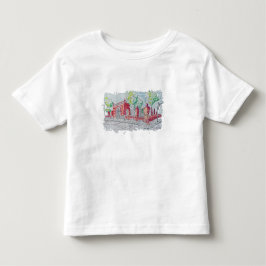 Camiseta Entrada Histórica em Tijolo Vermelho