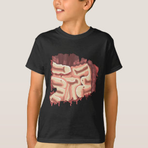 Camiseta Entrañas de Zumbi Masculinas Dentro do Estômago do