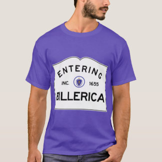 Camiseta Entrando em Billerica Massachusetts Commonwealth d