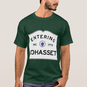 Camiseta Entrando em Cohasset Massachusetts Commonwealth de