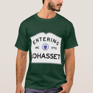 Camiseta Entrando em Cohasset Massachusetts Commonwealth de