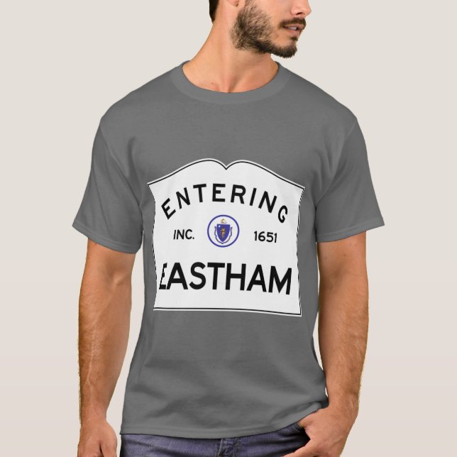 Camiseta Entrando em Eastham Massachusetts Commonwealth de  (Frente)