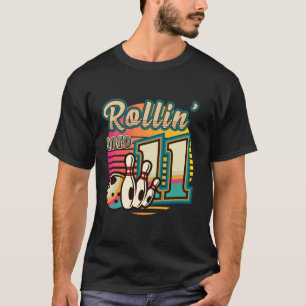 Camiseta Entrando na idade de boliche 11 anos de idade Aniv