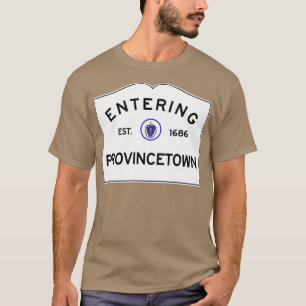 Camiseta Entrando na Provincetown Massachusetts Commonwealt
