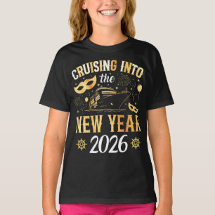 Camiseta Entrando no Ano Novo 2026 Garota