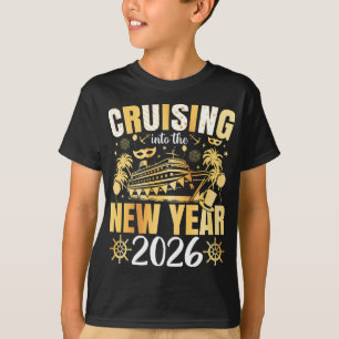 Camiseta Entrando no Ano Novo 2026 Menino