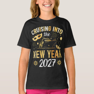Camiseta Entrando no Ano Novo 2027 Garota