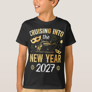 Camiseta Entrando no Ano Novo 2027 Menino
