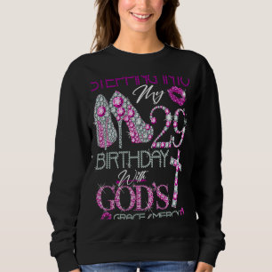 Camiseta Entrando no meu 29º aniversário com a graça de Deu
